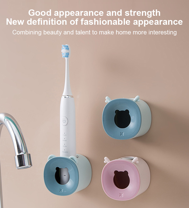 Punch Free Wall Mounted Electric Toothbrush Holder Toothpaste Bathroom