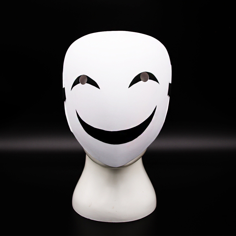 Anime Tenku Shinpan High Rise Invasion Mask PVC Terror Masks Unisex Halloween Cosplay Prop Accessory Gifts. 