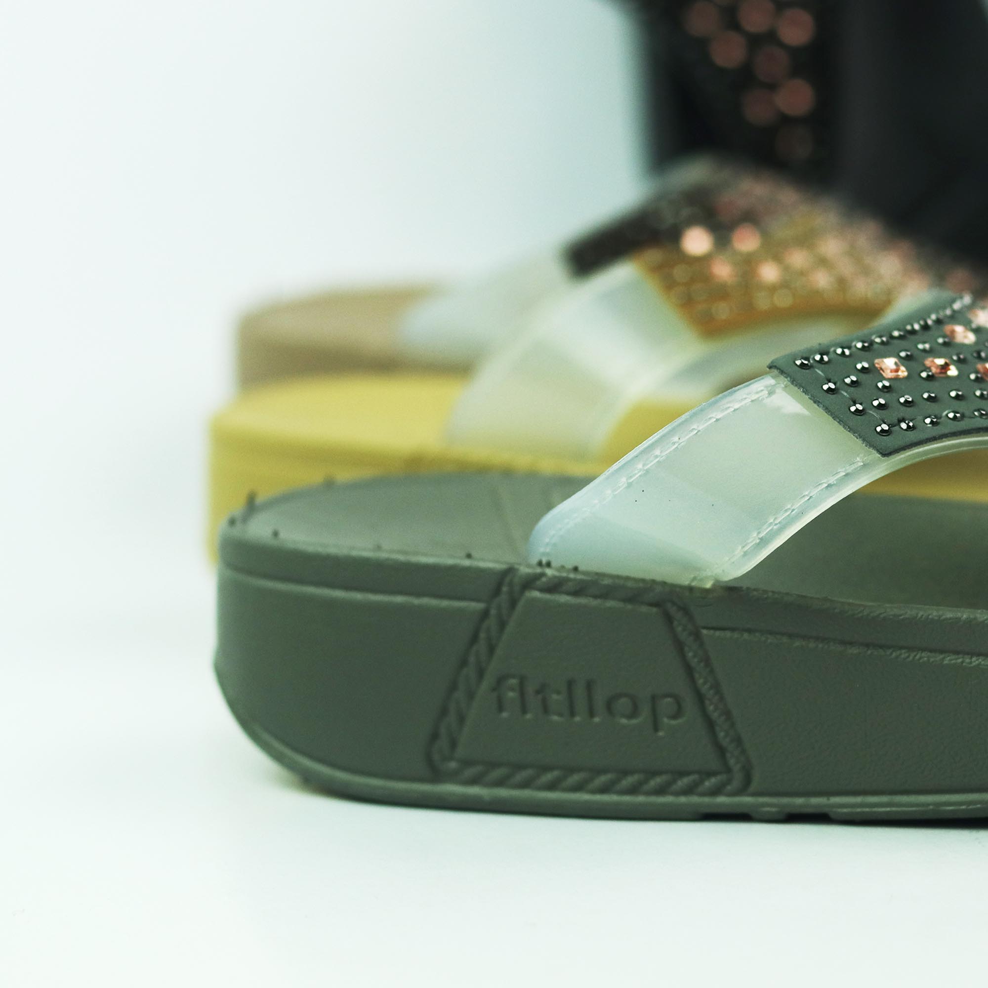 Slipper Room Slipper for Girls Medium Heel Square stone Slipper High Quality. 