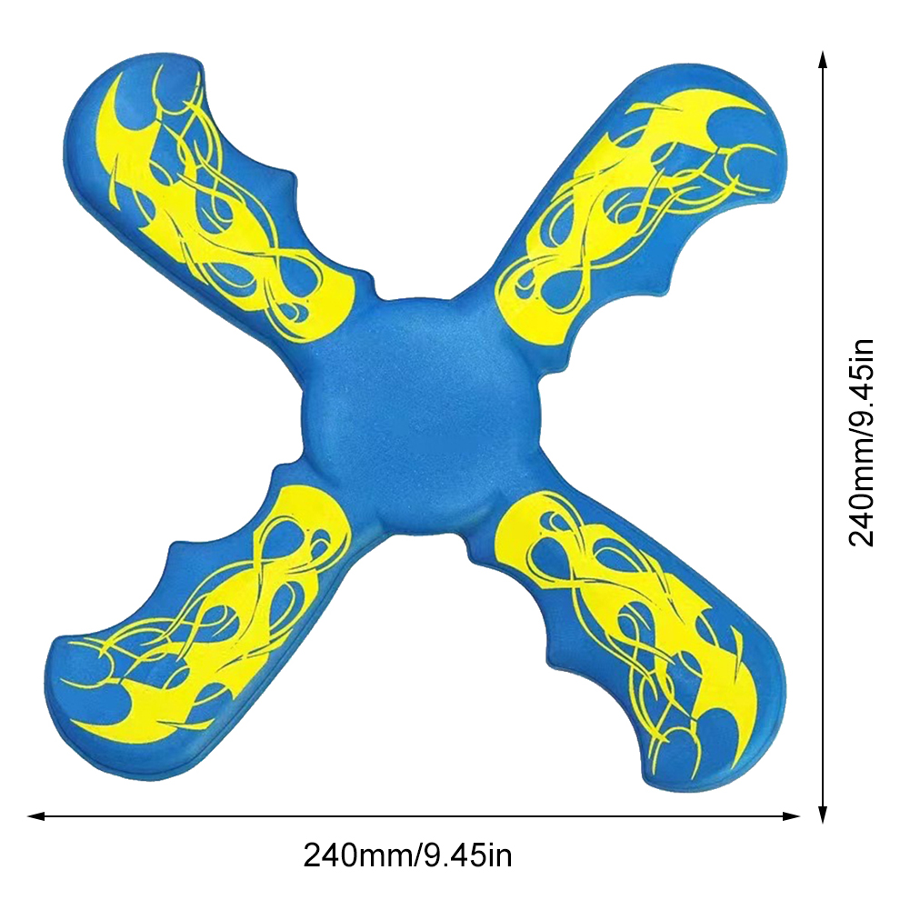 3 Bladed Boomerang Interactive Flying Discs Funny Three-bladed Boomerang Toy Decompression for Early Education. 