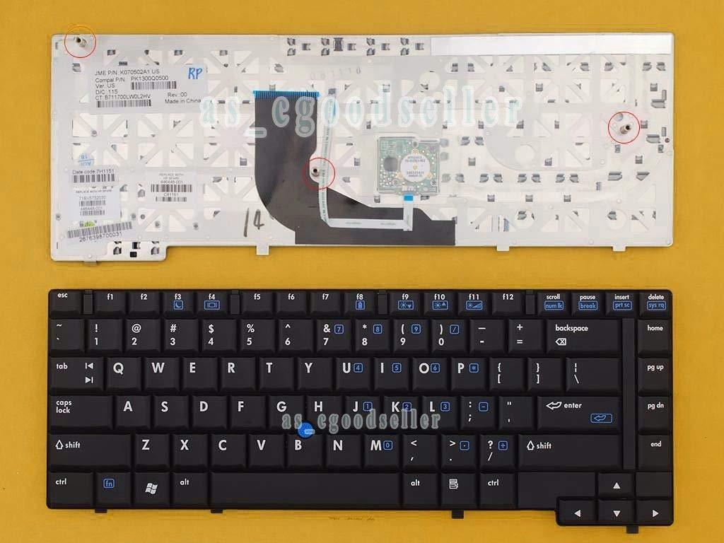 HP Compaq 6910 6910p Laptop Keyboard US Black with Point Stick Show One Size