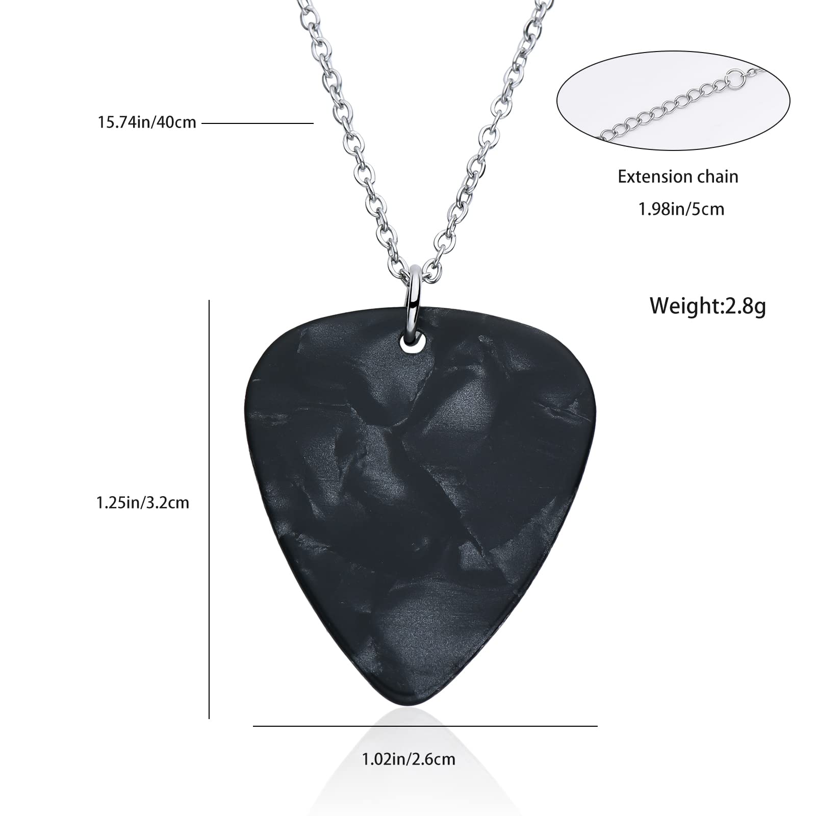 Strange Thing Eddie Munson Guitar Pick Necklace for Men Boys Hellfire Club Eddie Fans Gift Jewelry. 