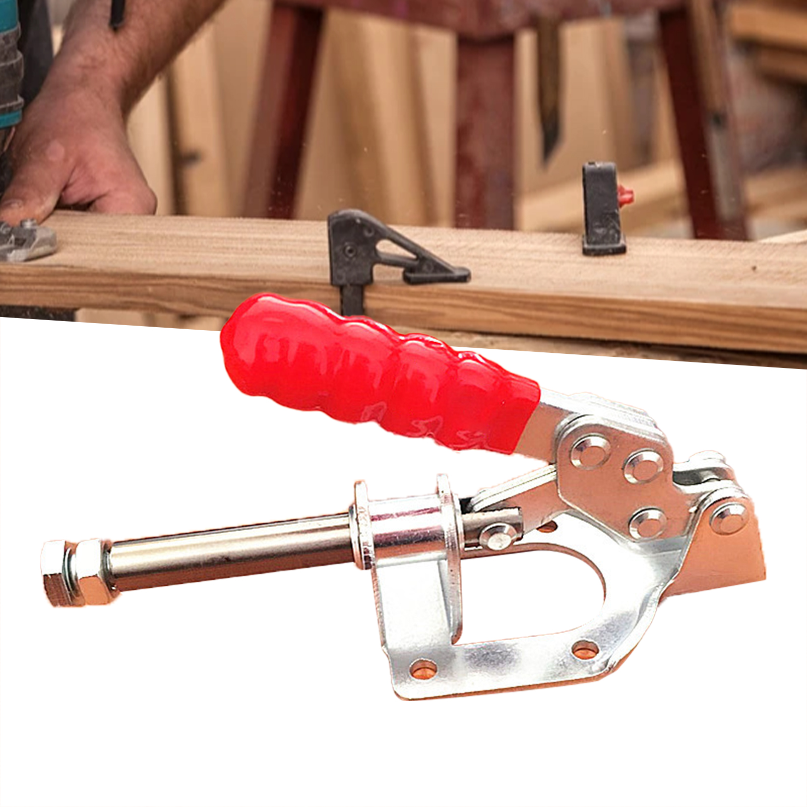 Toggle Clamp Cover Handle Sturdy Adjustable Quick Release Clamp. 