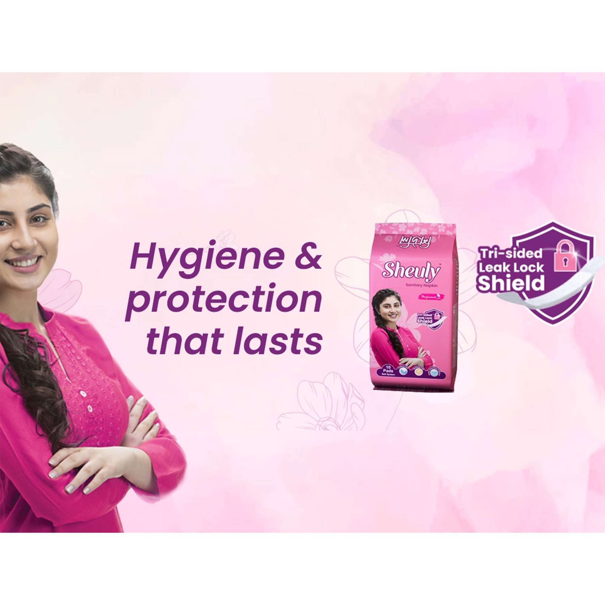 Sheuly Sanitary Napkin - Belt System (8 Pads) - pad. 