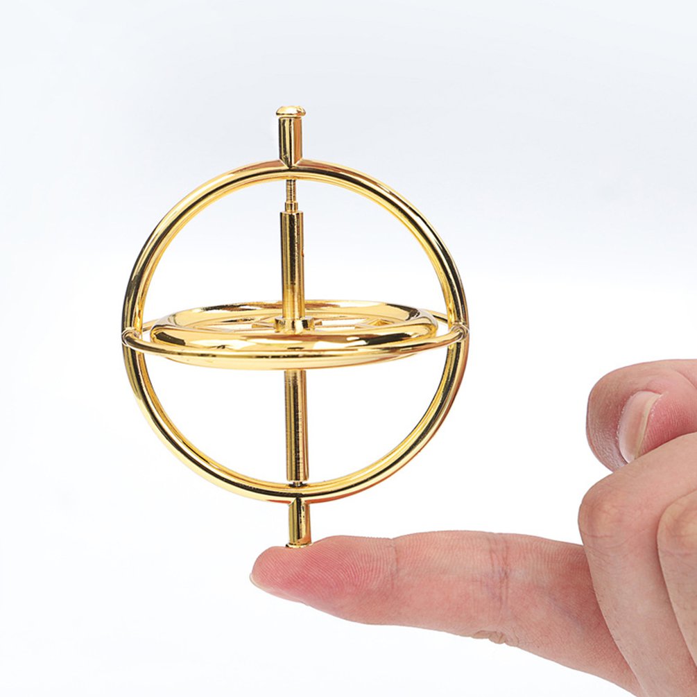 Metal Gyroscope Anti-Gravity Adult Decompression Artifact Teaching Toy. 