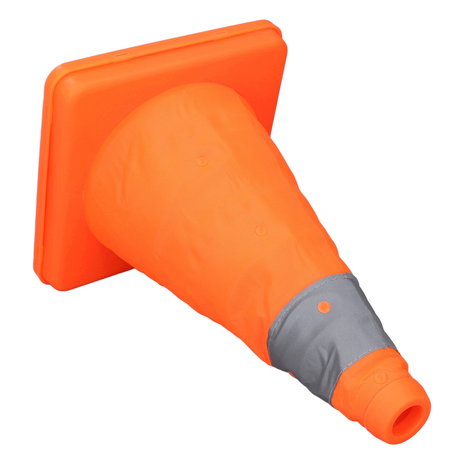 Traffic Cones Portable Highly Visible 30cm Safety Cones Oxford Cloth and PP Fluorescent Orange with Reflective Collar for Parking Lots. 