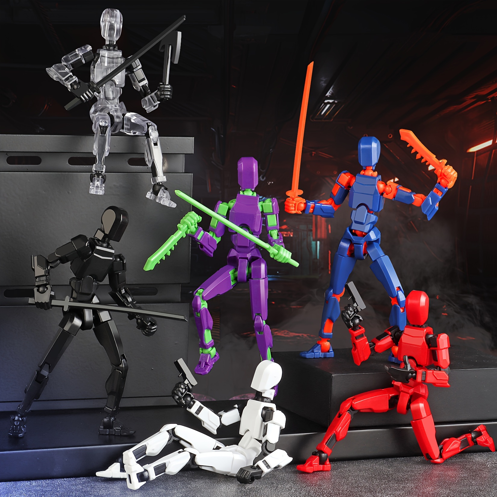 Joint Man Dummy 13 Action Figure Flexible Multi-Jointed Robot Action Figure for Home Decor Art Model with Movable Joints Lego Toy for Children birthday gift Creative puzzle for kids super hero spiderman ironman superman batman play DIY Toy For Kid. 