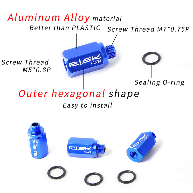 RL224 Convert To Road Hydraulic Disc Brake Bicycle Bike Bleed Funnel Adapter. 