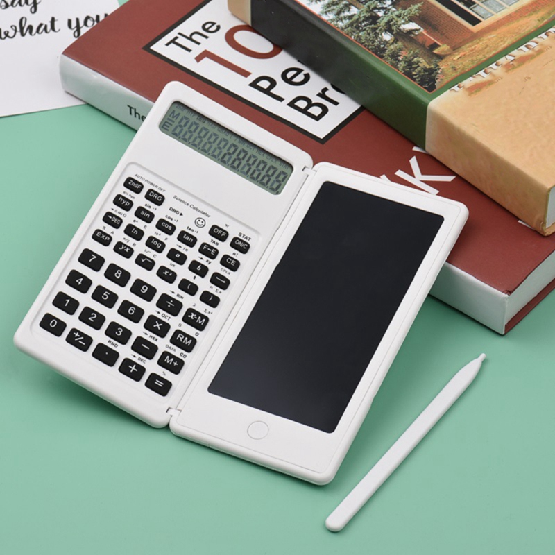 Scientific Calculator,10-Digit LCD Engineering Calculator,with Writing Board,Suitable for  Schools B - calculator. 