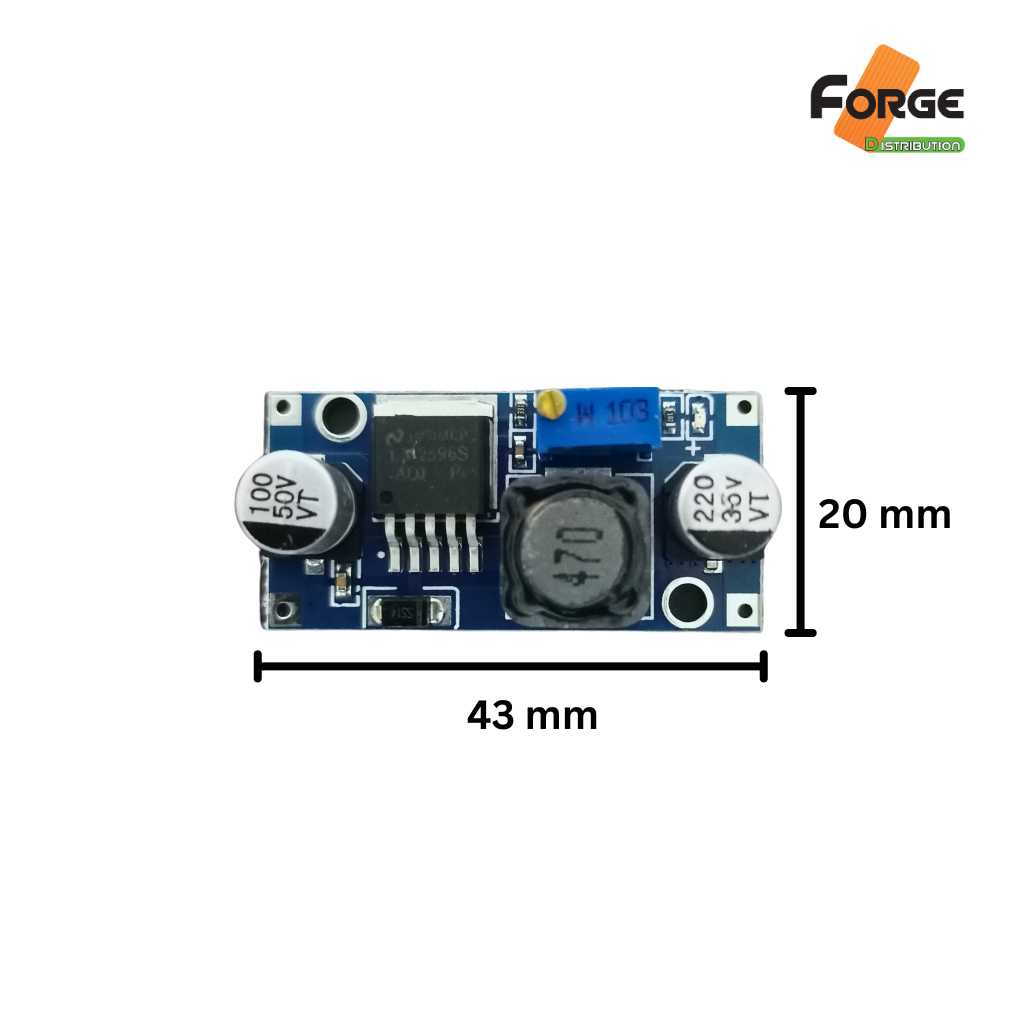2 pcs LM2596 Buck Converter  Step-Down Buck Converter from DC to DC Adjustable circuit 4.5-40V To 3-35V 3A Power Supply.. 