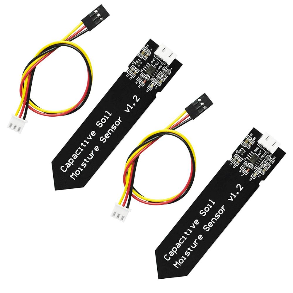 Capacitive Soil Moisture Sensor Corrosion Resistant for Arduino Moisture Detection Garden Watering DIY. 