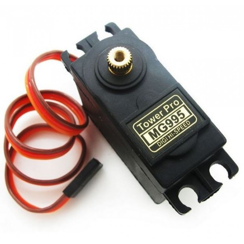 180 Degree MG995 Servo Motor MG995 Large Torque DC 4.8V 7.2V Metal Gear Servo Motor 180 Degree Rotation Servo Motor With Gear Tools & Screw For Arduino. 