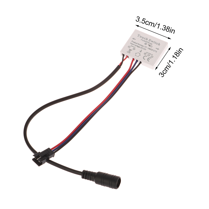 Touch Sensor Switch 12V 1/3A 24/36W LED Smart Single Key Mirror Light Switch Touch Dimmer Switch For Bathroom Mirror. 
