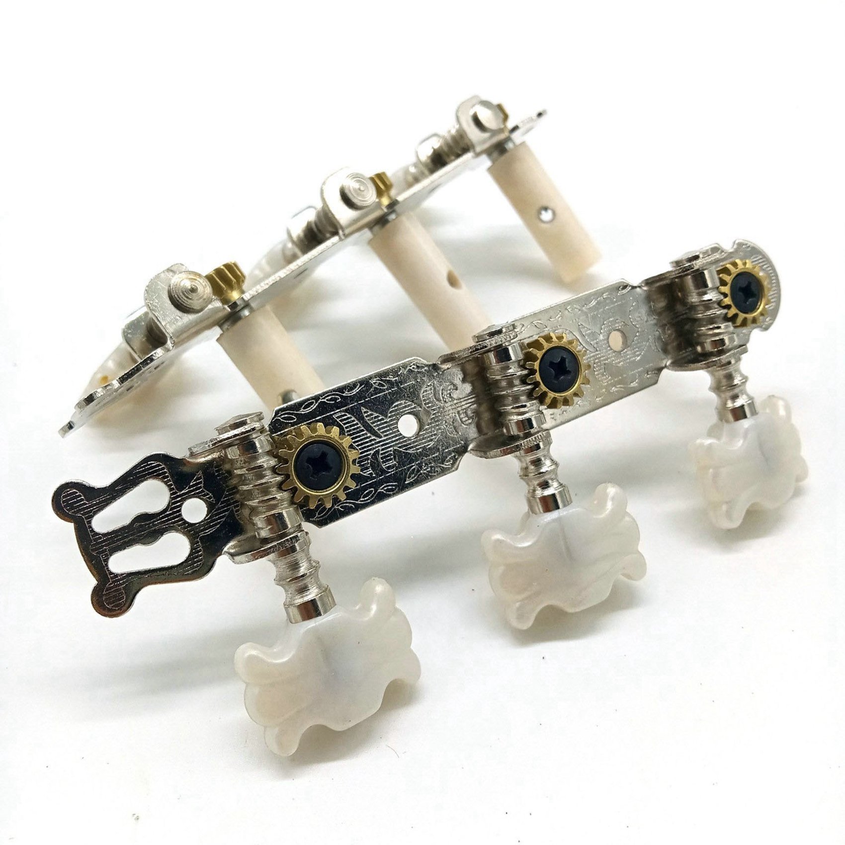 2X One Pair Guitar Tuning Pegs Machine Tuners White Machine Head for Classic Guitar Guitar Part Accessories. 