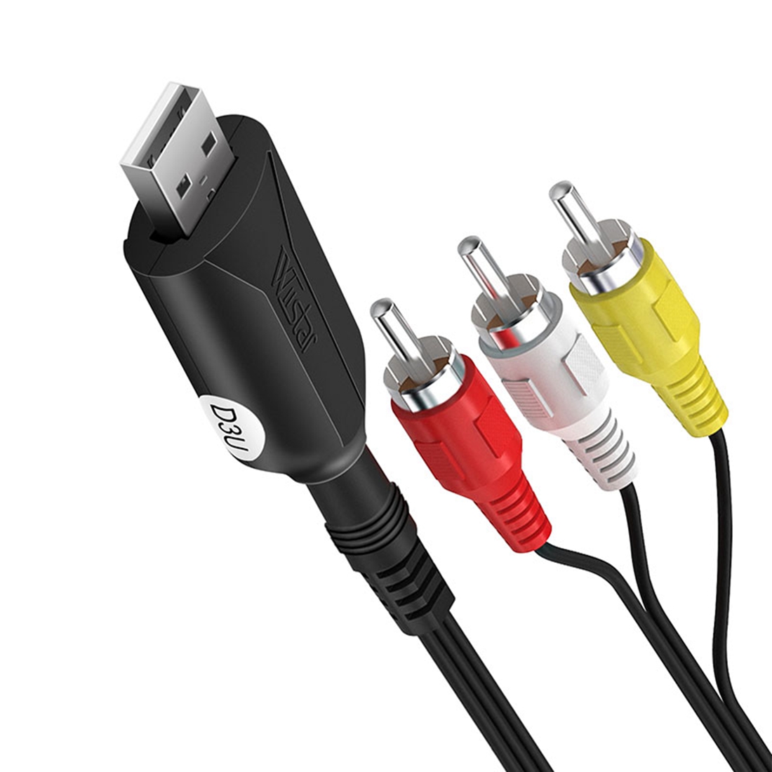 USB Video Capture Card To Digital RCA To USB 2.0 Adapter. 