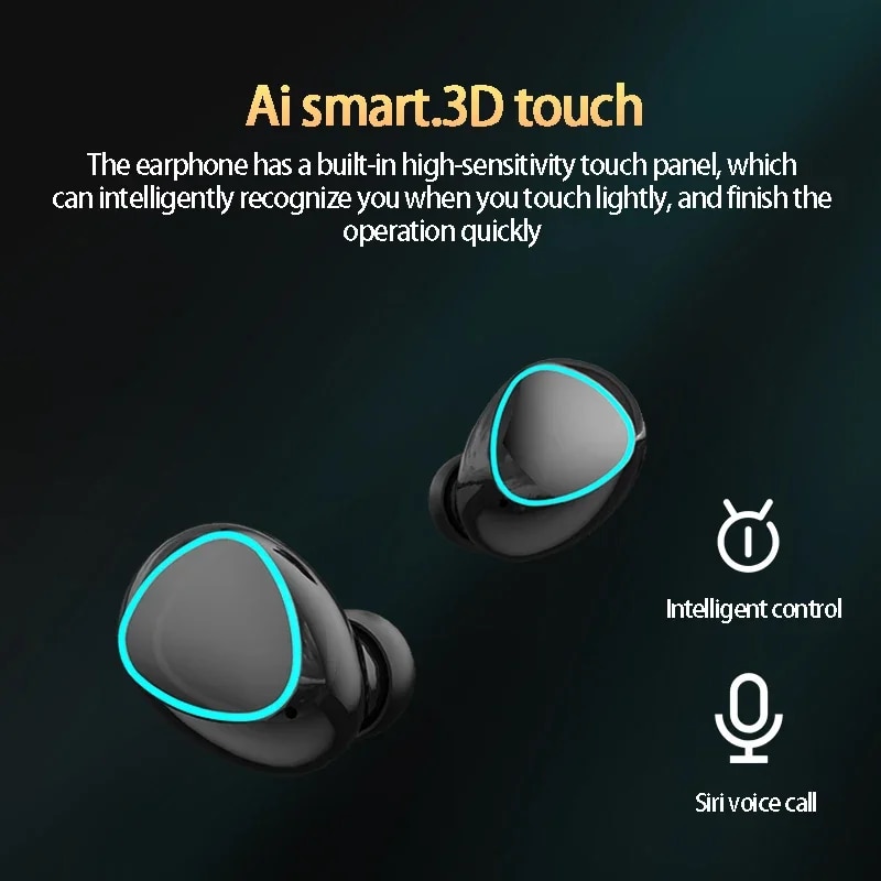 TWS 4 in 1 M22 Two Pairs Mini Dual Multi-point Pairing Earphones Noise Reduction Bluetooth Wireless Earbuds with Charging Box. 
