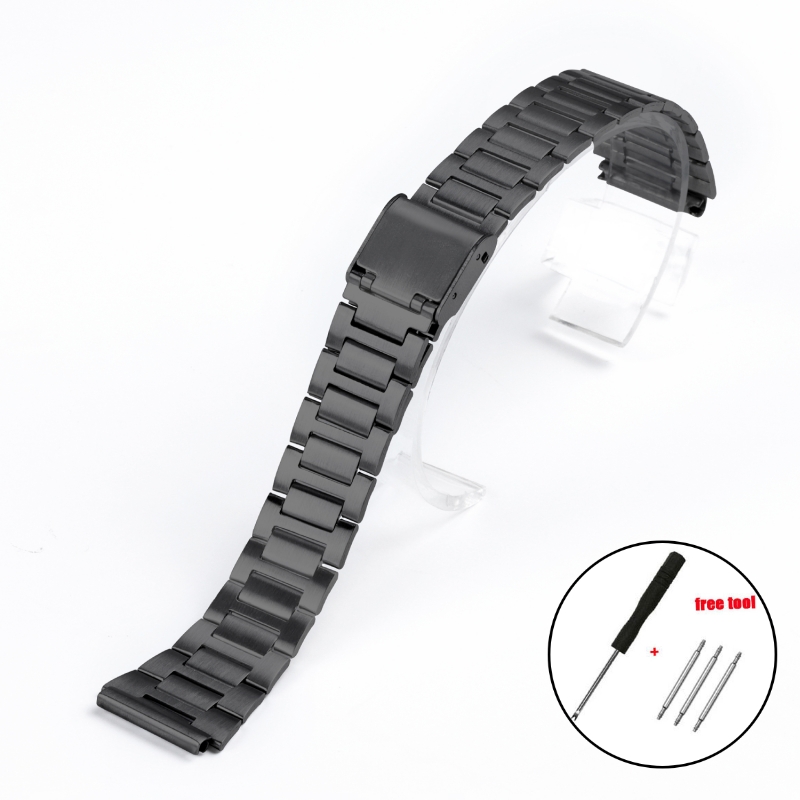 Watch Band for Casio F-91W 18mm Stainless Steel Strap for F105