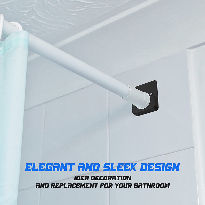 Rod Mount Holder for Wall-4 x Fixed frame-White. 
