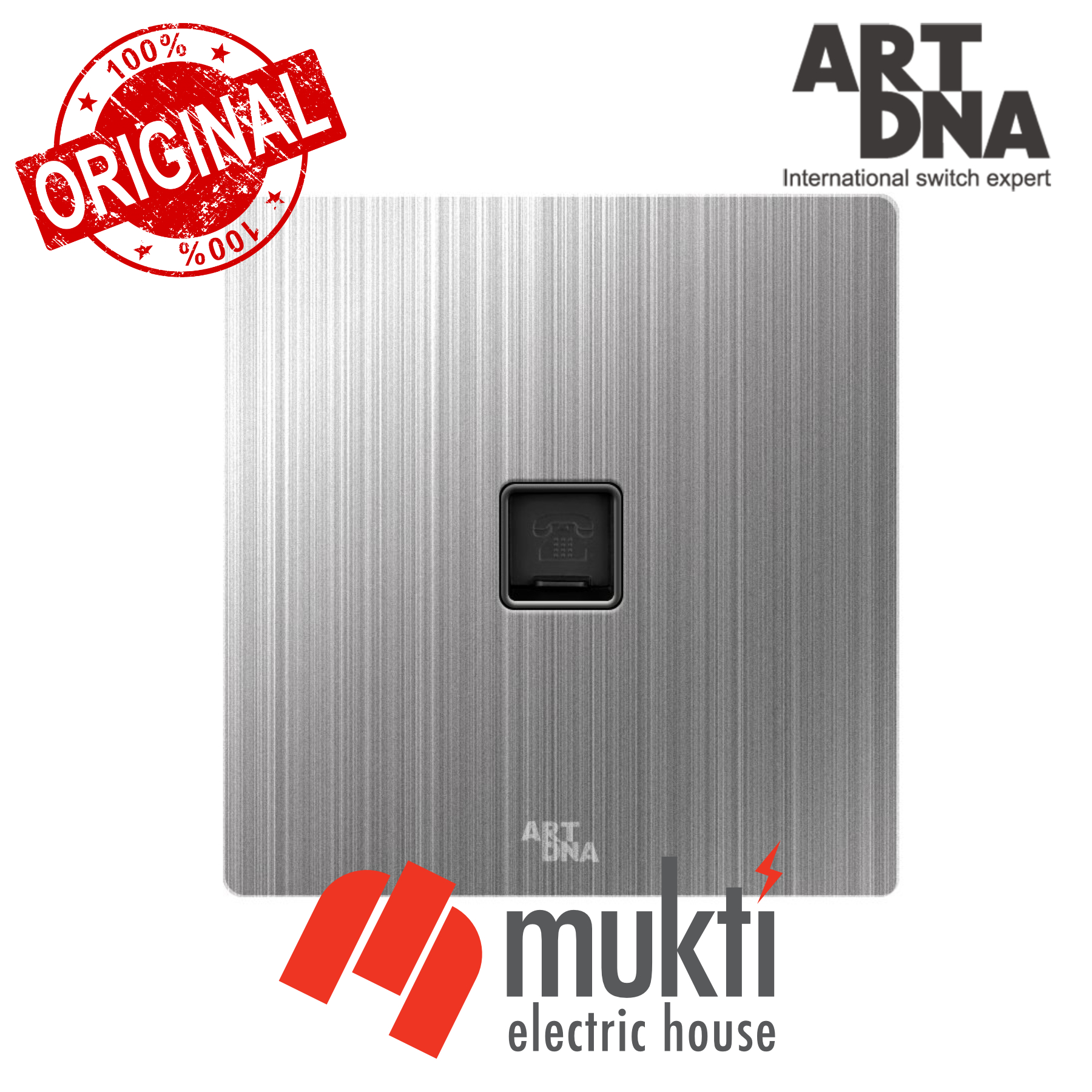 ART DNA A69 Steel Series Telephone CAT-3 Audio Switch Socket Wall Outlet ARTDNA