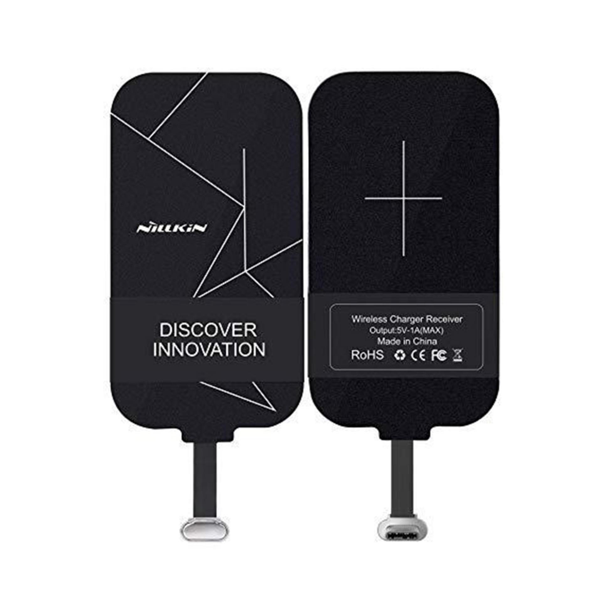 Universal Qi Standard Wireless Charging Receiver - Type C Charging Receiver. 