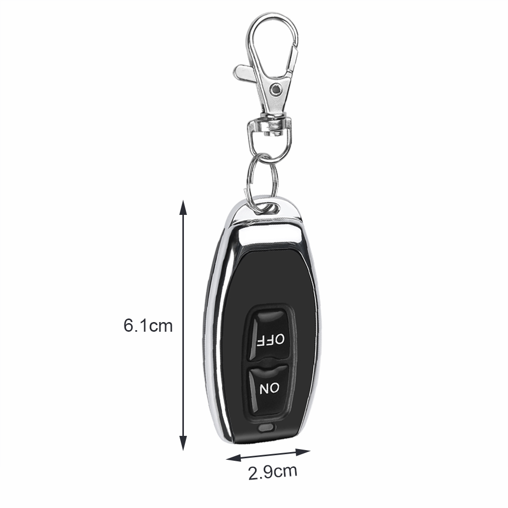 433Mhz RF Remote Control On Off Button Learning Code EV1527 Smart Home Transmitter For Led Light Car Gate Garage Door Alarm Key. 