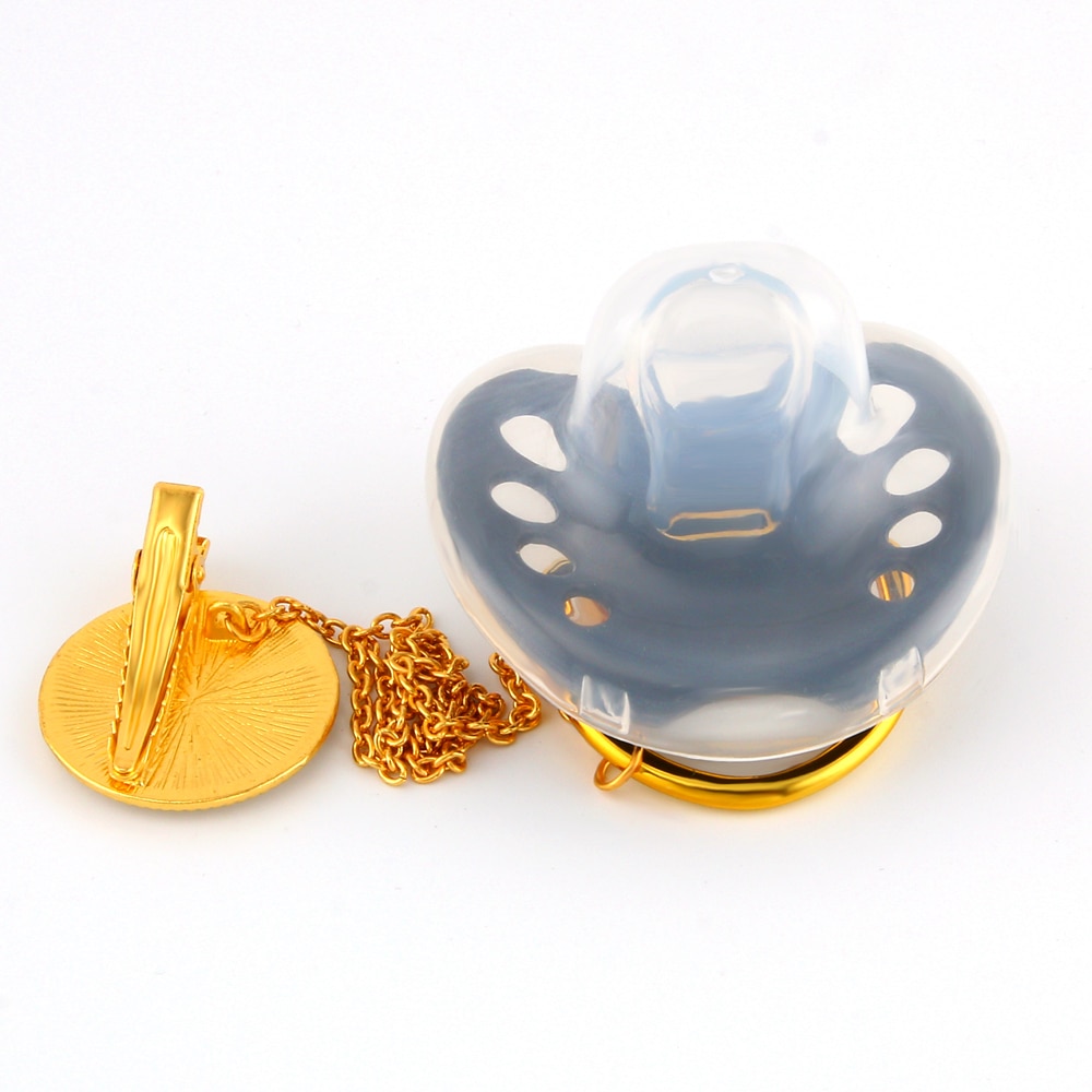 【happy one】Luxury Baby Bling Bling Pacifiers Orthodontic Nipple Soother Baby Pacifier Clip I Love Dad Pacifiers. 