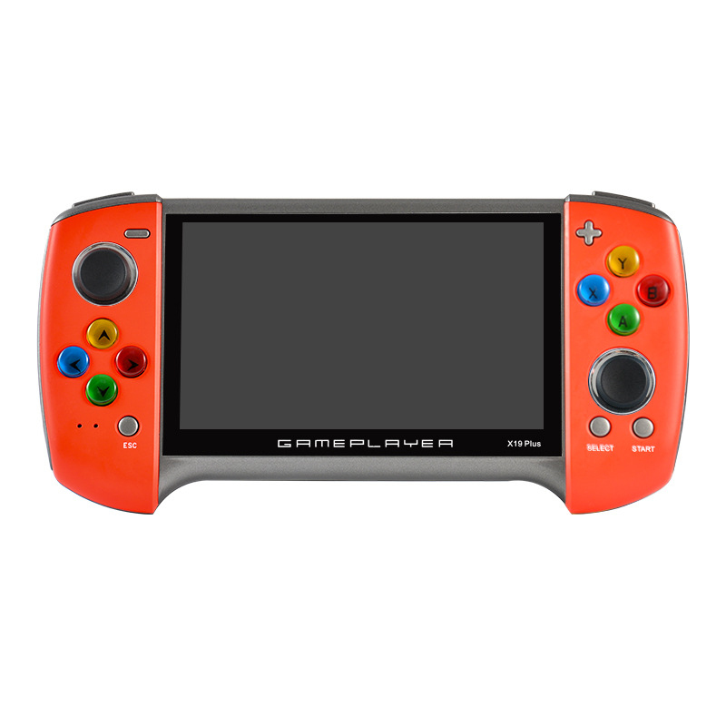 【Vwinget】 Gamepad X19 Plus Handheld Retro Game Console 5.1-inch Large Screen Supports for PS1 GBC MD Nostalgic GBA Game Console. 