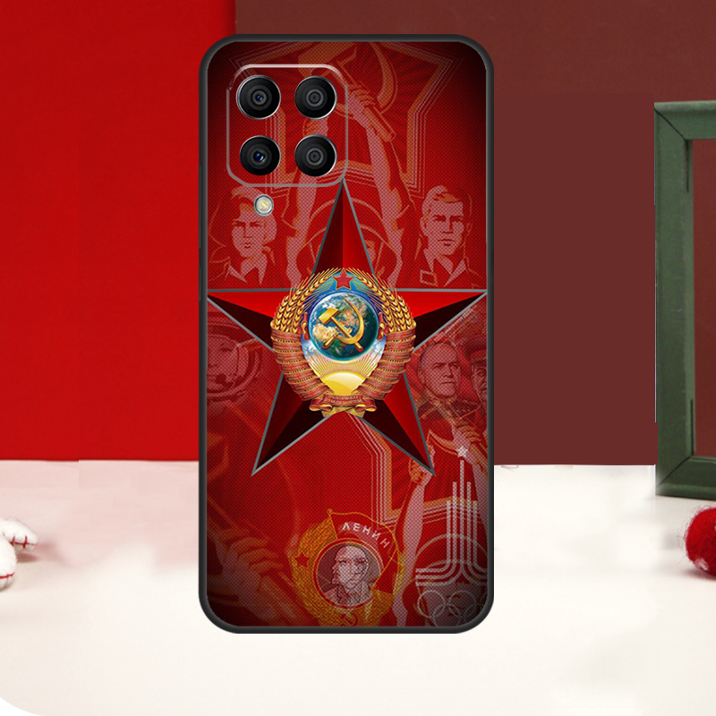 Coat Of Arms Russian CCCP Flag Case For Samsung Galaxy M33 M53 M13 M23 M52 M32 M12 M11 M31 M51 M20 M21 M14 M54 M31s Cover. 