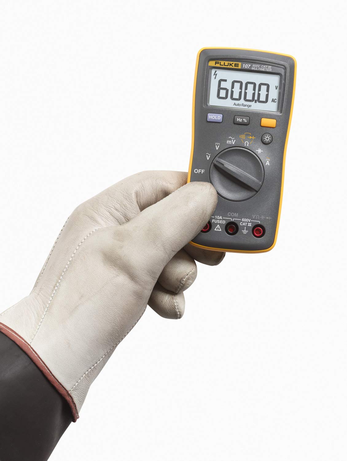 FLUKE 107 Multimeter AC/DC Current Handheld Palm-sized Pocket Multimeter, CAT III Digital Model: 107 - Kings Trading. 