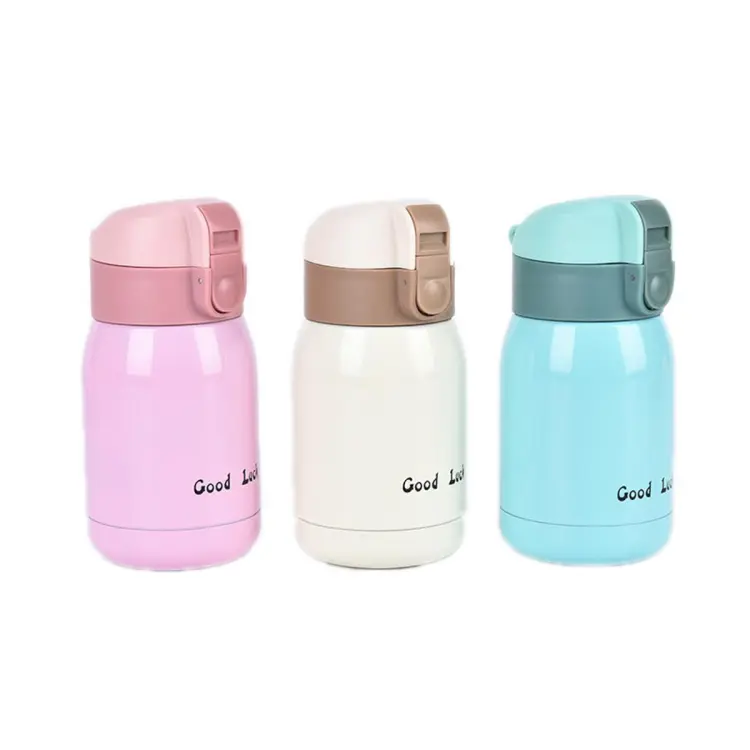  200ml/360ml Cute Candy Mini Thermos Cup Kids Cartoon Hot Water  Bottle Stainless Steel Thermal Coffee Mug Vacuum Flask Insulated (Capacity  : 200ML, Color : Orange): Home & Kitchen