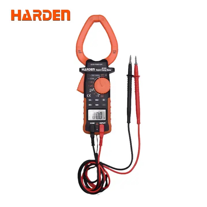 HARDEN 1000A Digital Clamp Multimeter (Max~1000A) AC DC LCD Display Power Tester Clamp Ampere Meter Digital Clamp Multimeter 661003 - Kings Trading