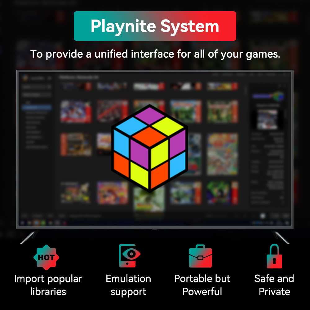 Playnite 2TB Gaming HDD with 77 AAA Games Retro Game Console for PS4/PS3/PS2/XBOX/WiiU/Wii/MAME/PS1/PSP/SS for Windows PC/Laptop. 