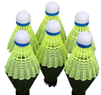 Plastic Badminton Shuttlecock Cock/Feather (10 Pieces): Stock Up On Badminton Shuttlecocks For Your Games And Practices
