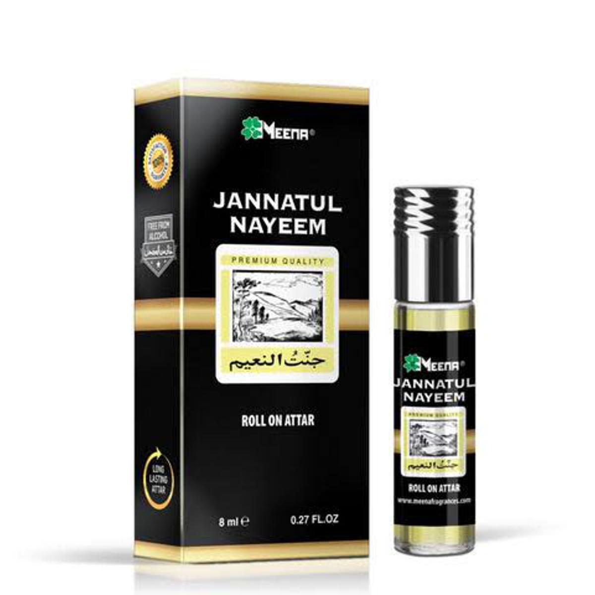 Jannatul Nayeem Attar By Meena Long Lasting Good Fragrance 8 Ml - Ator
