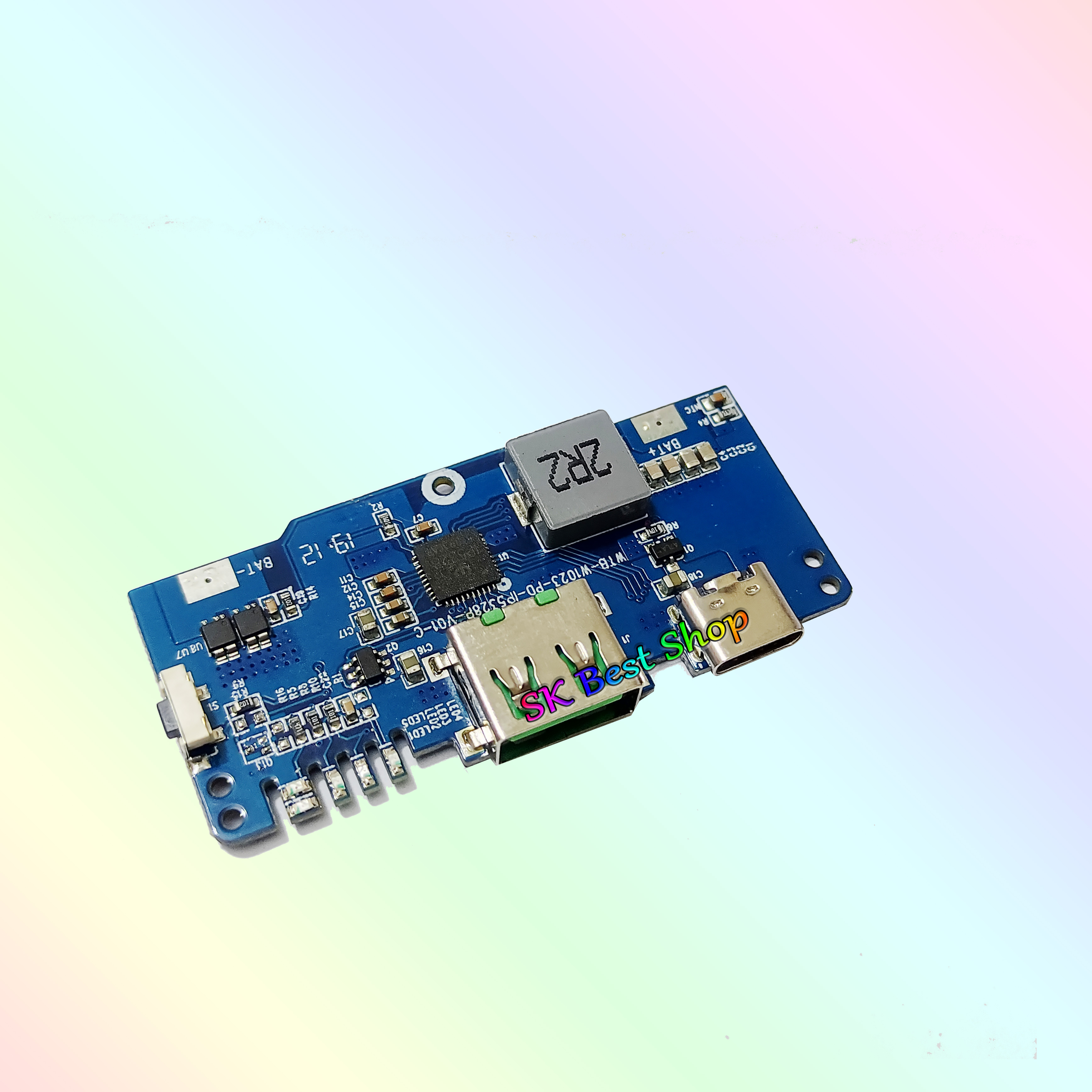 Quick Charge Power Bank Circuit Fast Charging  Input Type C Charging Port Power Bank Circuit. 