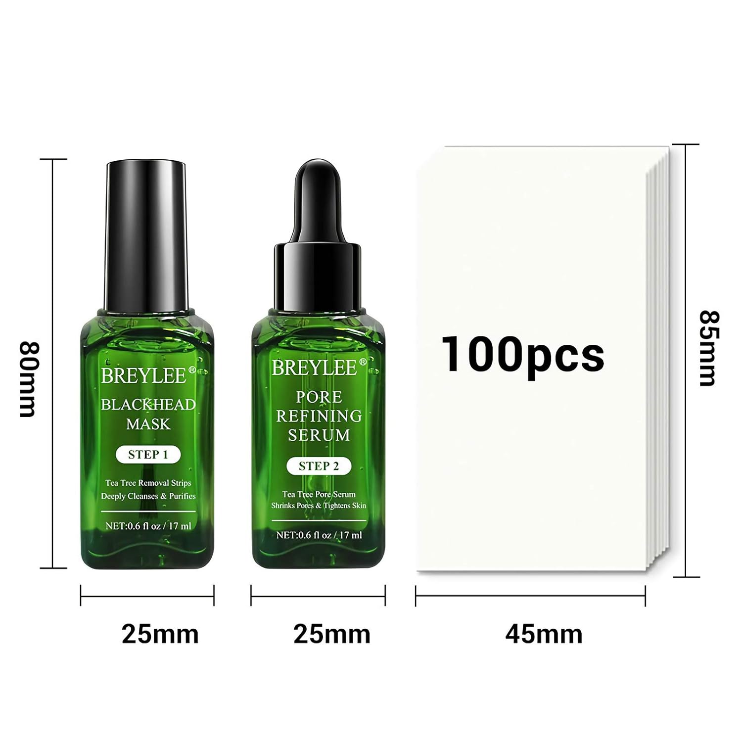 Breylee Blackhead Removing Kit [Step 1 Step 2]. 