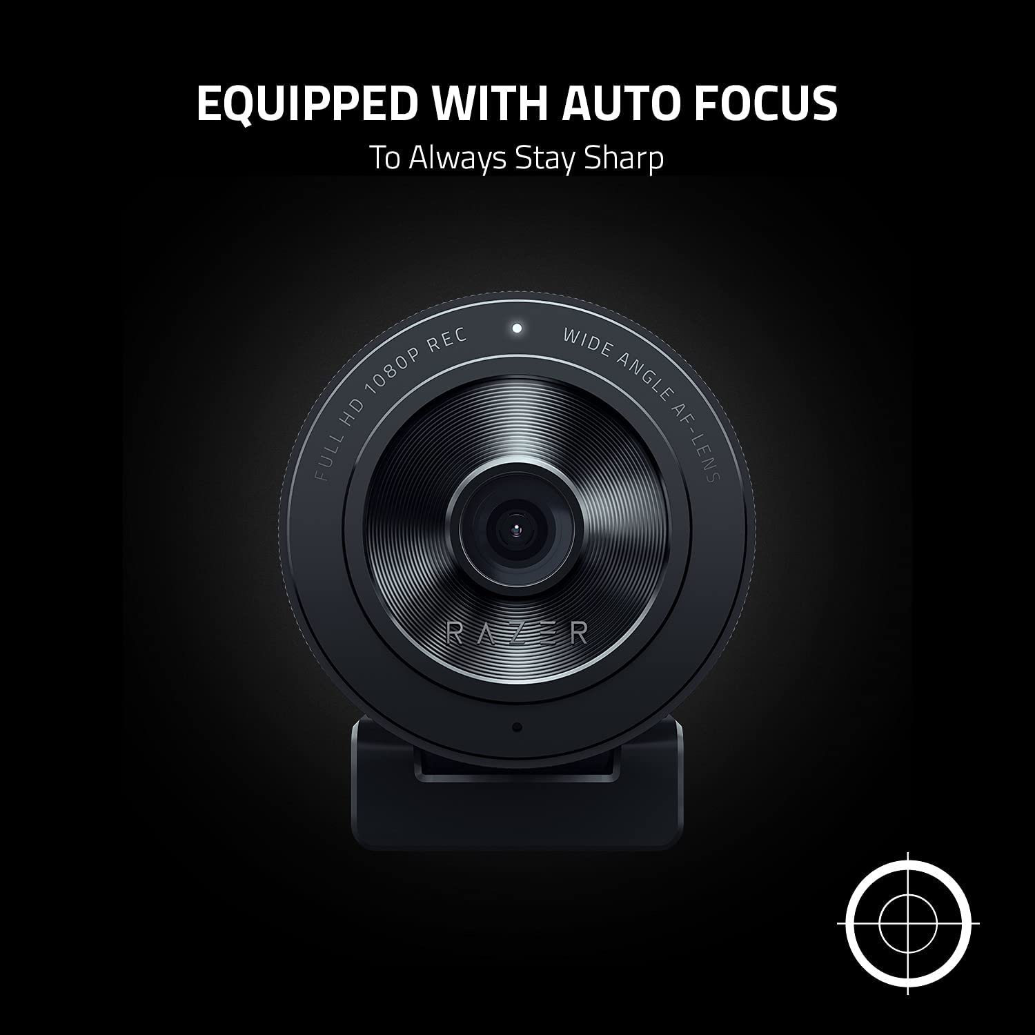Razer Kiyo X Full HD Streaming Webcam: 1080p 30FPS or 720p 60FPS Equipped with Auto Focus Fully Customizable Settings. 