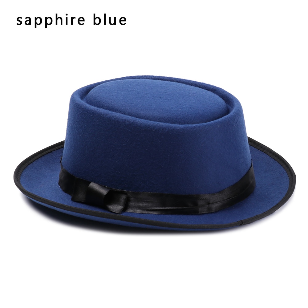 Hat Fedora Hat Wide Brim Flat Top 