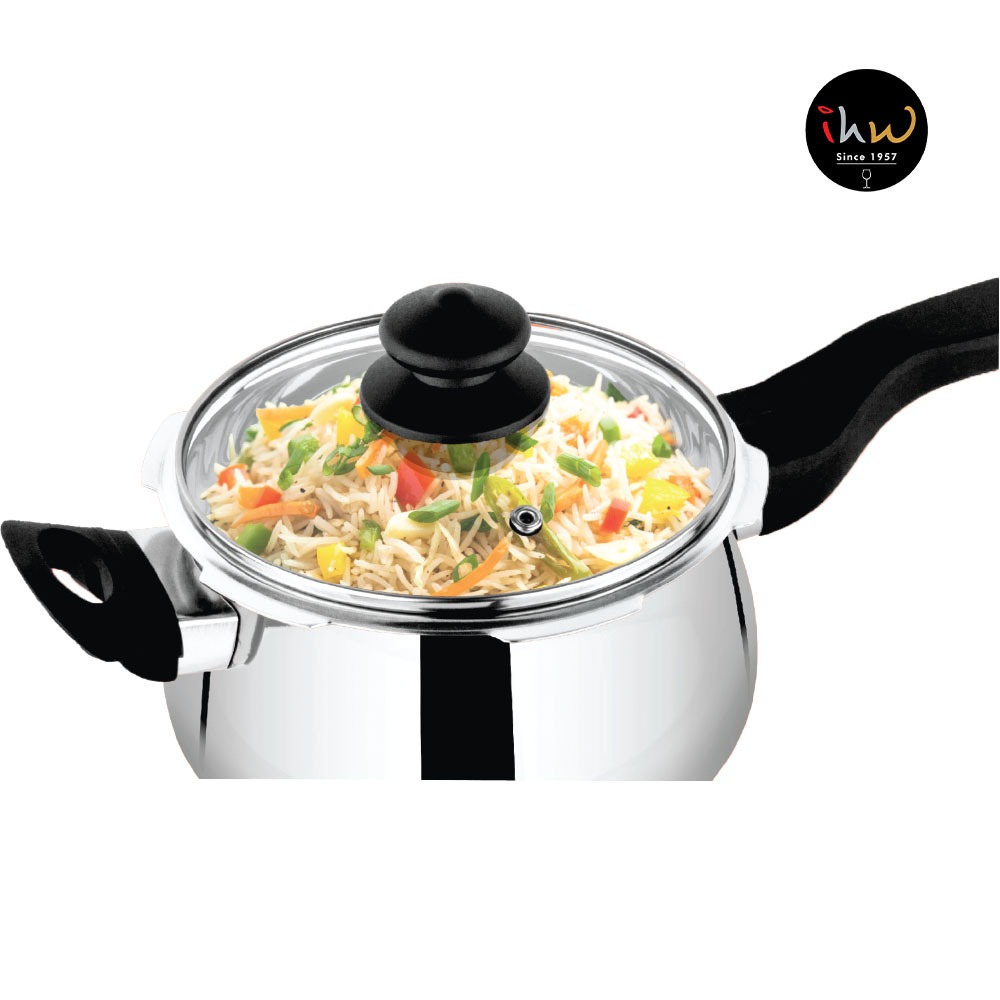 Stainless Steel Pressure Cooker 3.5 Ltr (2-in-1) | Durable, Efficient & Versatile for Fast Cooking - SPCH3522. 