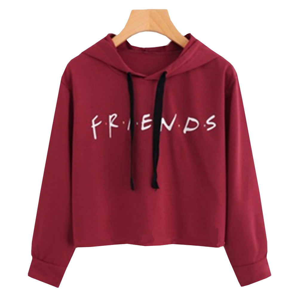 friends crop hoodie