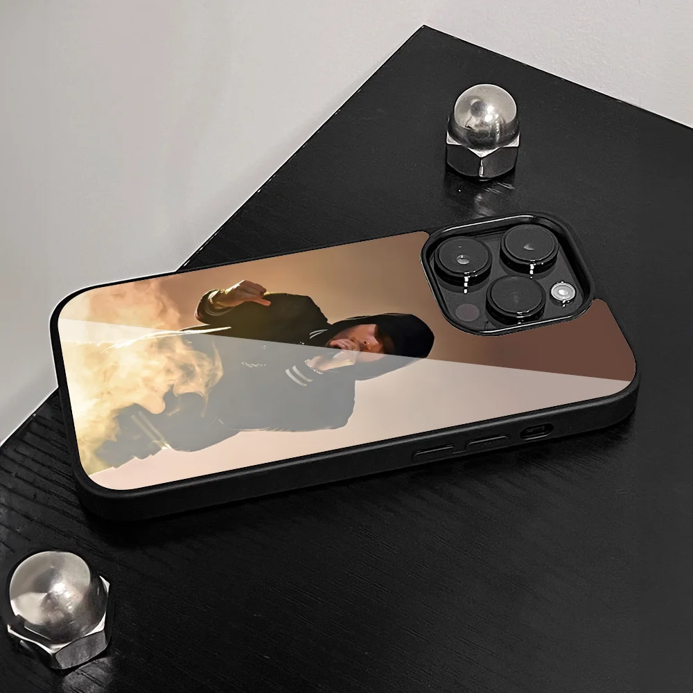 Hop Rapper Eminem Rap Phone Case For Iphone 15 14 13 12 11 Pro Max Mini 8 6 7 Plus Se Xr X Xs 2020 PC+TPU Cover. 