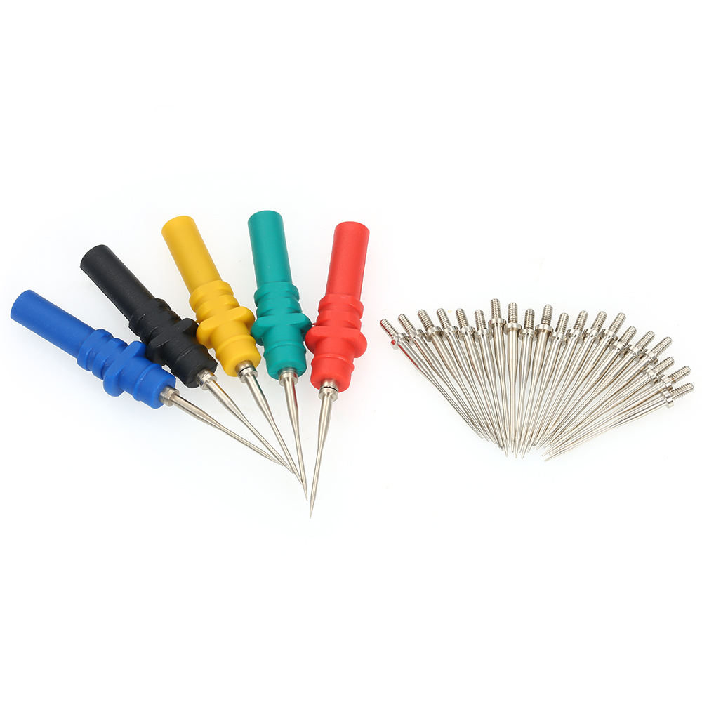 5pcs Oscilloscope Probe Pins Set Upgraded Version HT307 Automotive Test Accessories Back Pinning Probes Handheld Oscilloscope Probe Needle Oscilloscope Accessories. 