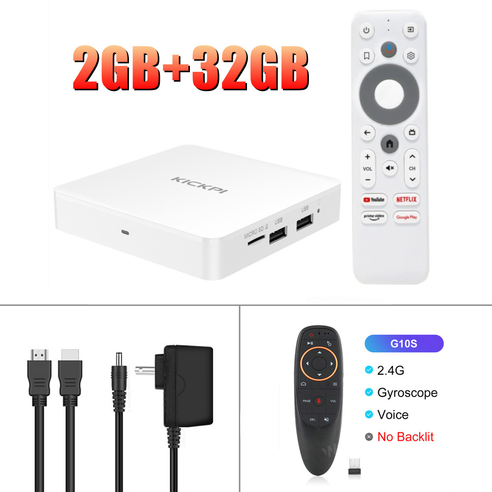 Woopker TV Box KICKPI KP1 Android 11 Google Netflix Certification 4K Media Player Amlogic S905Y Wifi AV1 BT5.0. 