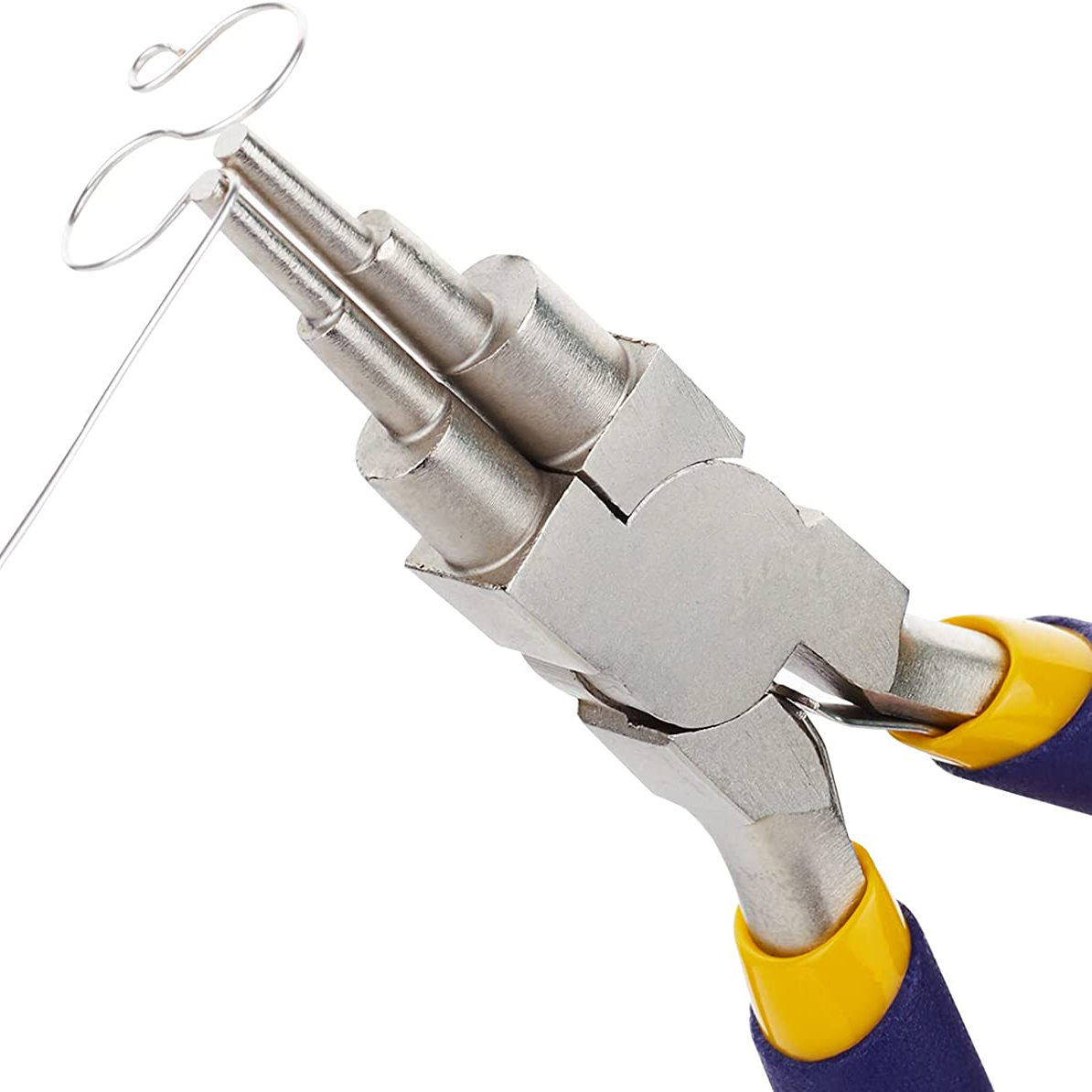 Winding Tool Set with 2Pcs Winding Mandrels and 2Pcs 6 in 1 Pliers for Wrapping Jewelry Wires and Forming Jump. 