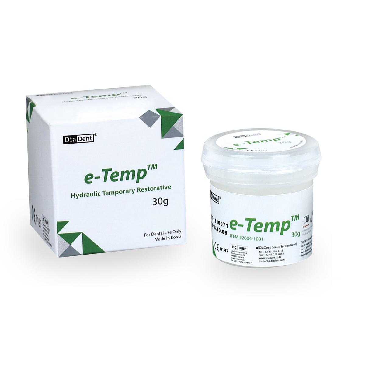 DiaDent e-Temp Hydraulic Temporary Restorative 30g