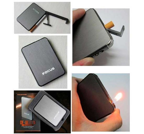 Focus Cigarette Case Inner Lighter Box Lighter Holder Case Portable Smoking Gadgets 12 Focus Cigarette Case Inner Lighter Box Lighter Holder Case Portable Smoking Gadgets