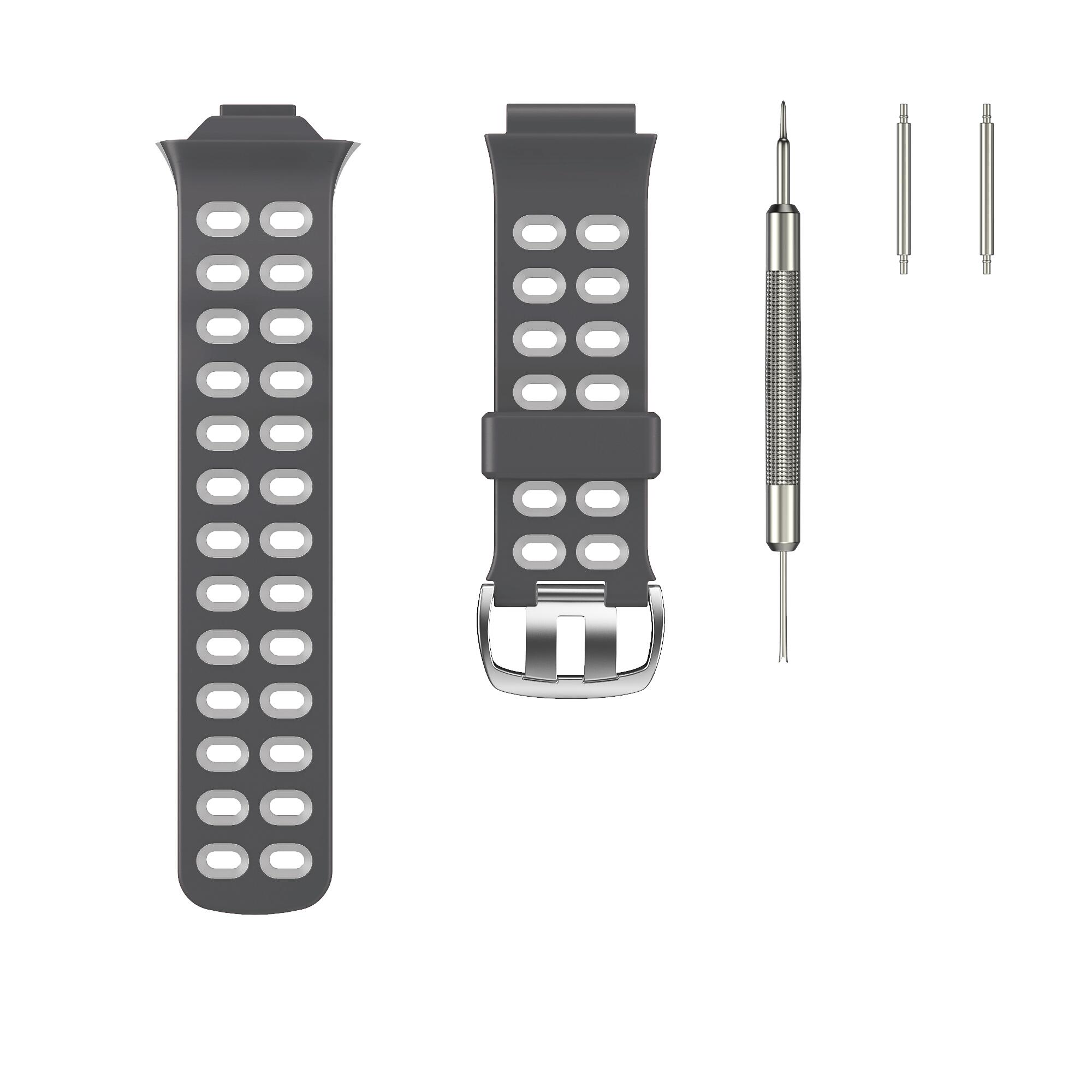 【Golven Toy】 2023 ANBEST Strap for Garmin Forerunner 310XT Soft Silicone Watchband Two-color Band Smart Watch Accessories. 