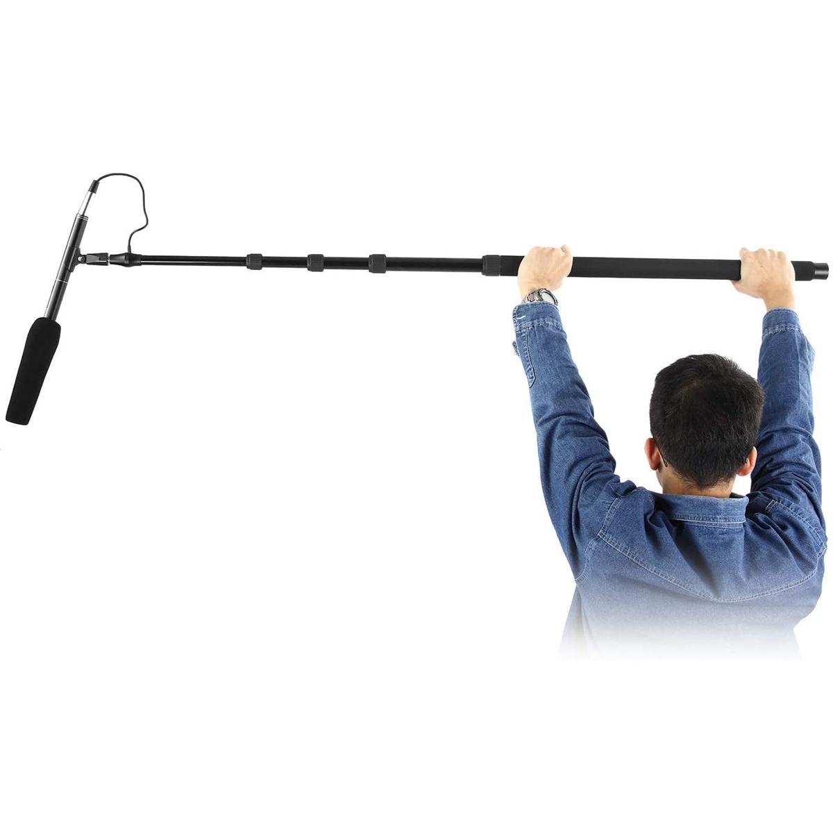 Camera Boom Stand For Microphone (Black). 