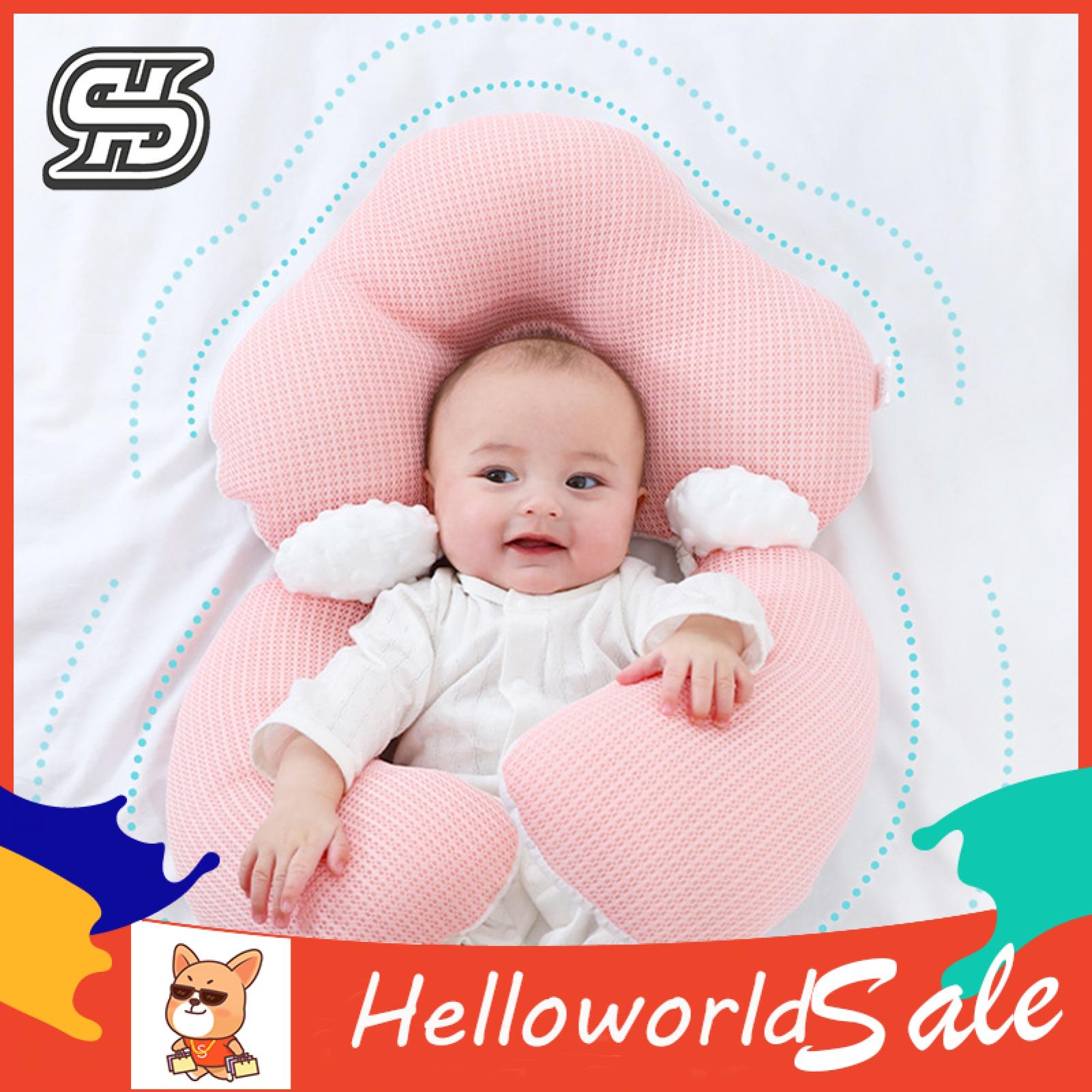 HelloWorld Newborn Pillow Extra Soft Newborn Sleeping Pillow Baby Cushion. 