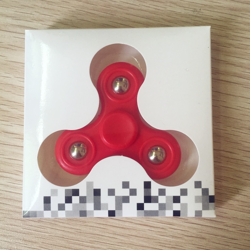 【happy one】Fidget Hand Spinner Injection Molded Stainless Steel Ball Figit Fidget Spinner Anti-stress EDC ADHD Toys. 